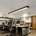 Corp Iluminat LED Liniar 54W 120cm Suspendat/Aplicat Negru
