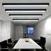 Corp Iluminat LED Liniar 54W 120cm Suspendat/Aplicat Negru
